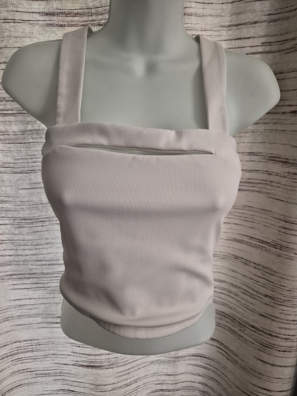 Sincerely Jules  Active Ribbed Square Neck Crop Top